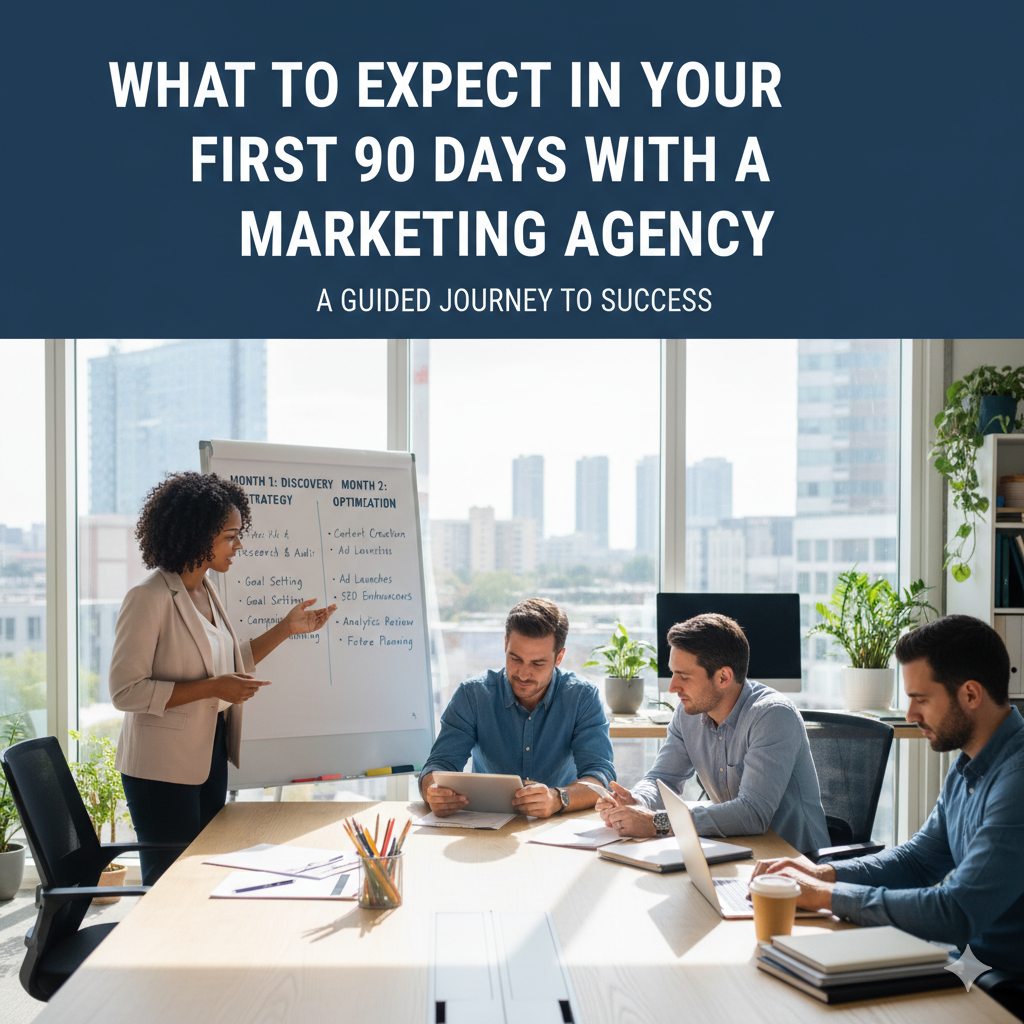 first 90 days with a marketing agency