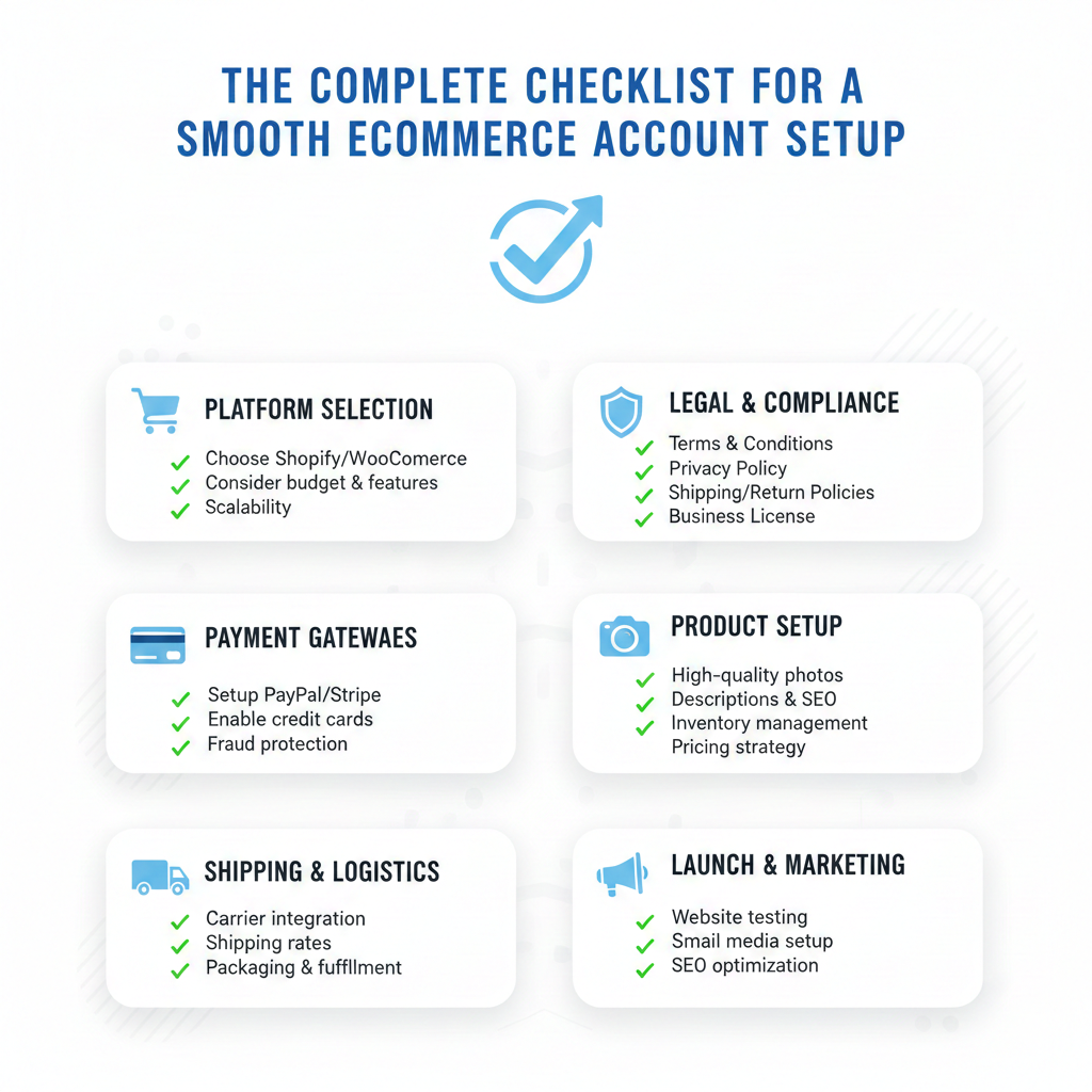 eCommerce Account Setup Checklist