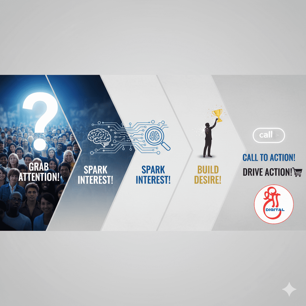 AIDA marketing model framework