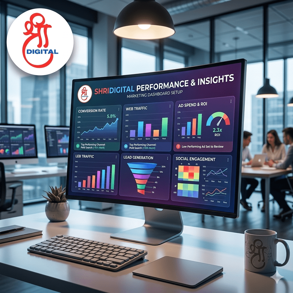 Digital marketing data dashboard